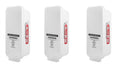 3 Pack White Wall-Mounted Fire Extinguisher Cabinet with Clear Pull-Cover T214946