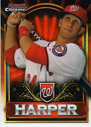 2011 Bowman Chrome Refractor Bryce Harper Rookie L833