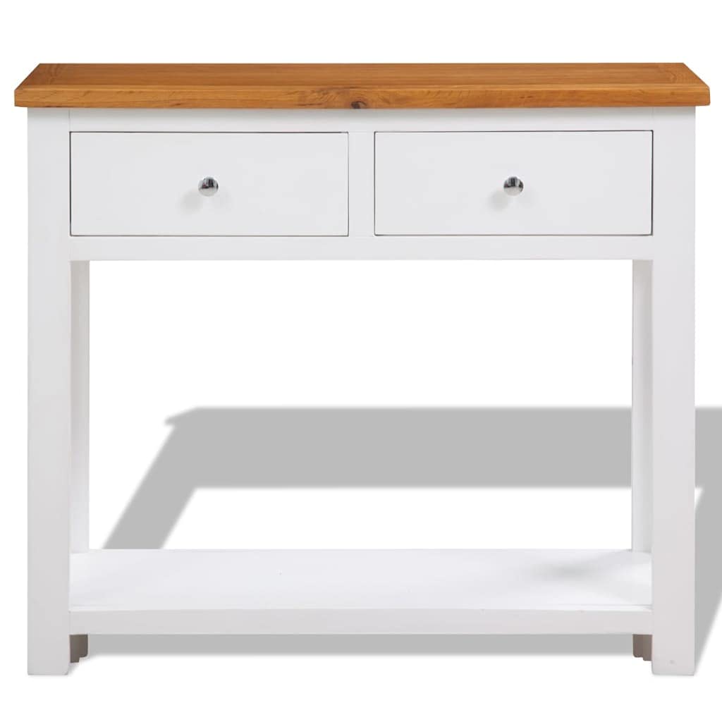 Solid Oak Wood Console Table Y322906