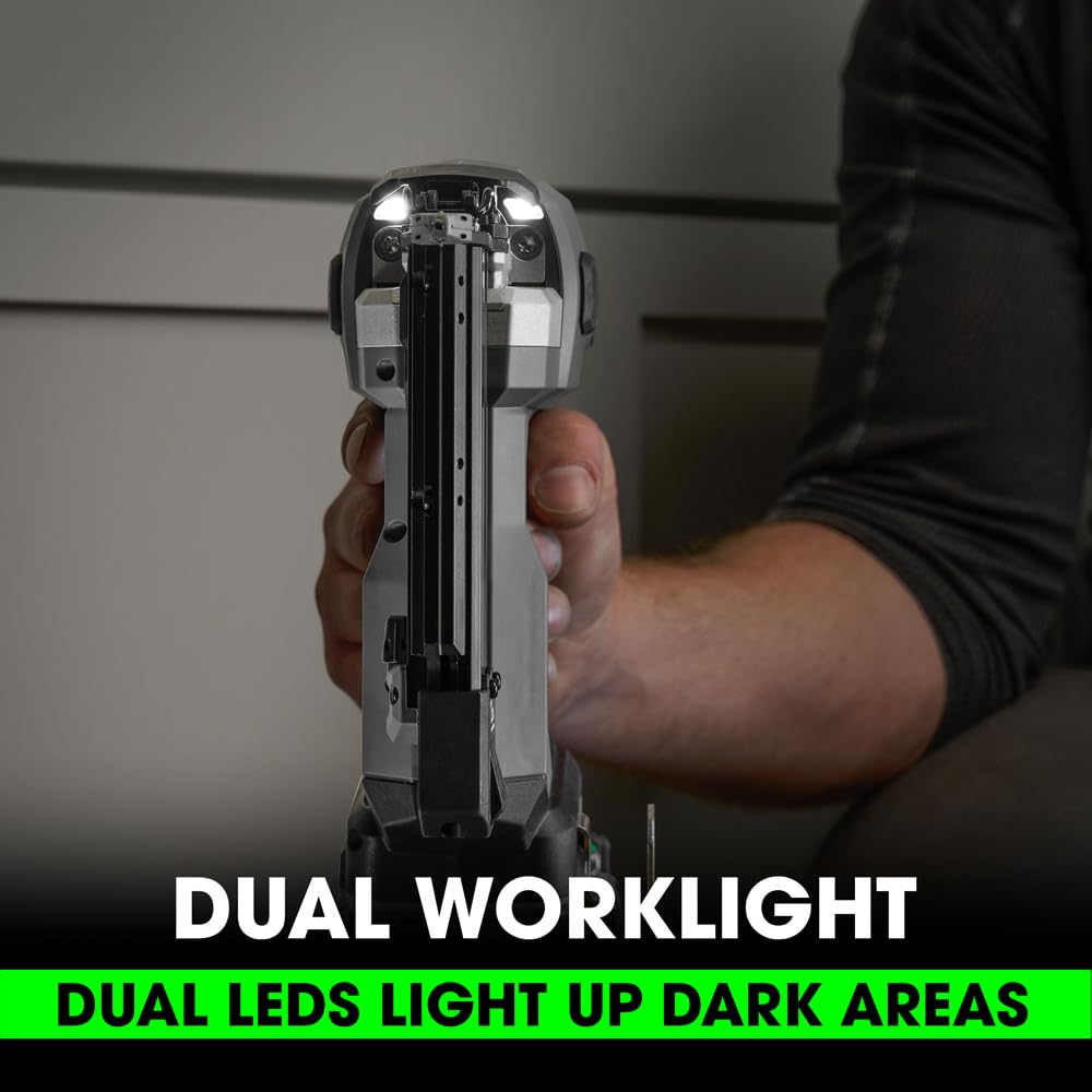 24V Brushless Cordless 23-Gauge Pin Nailer Kit with 2.5Ah Battery D51233