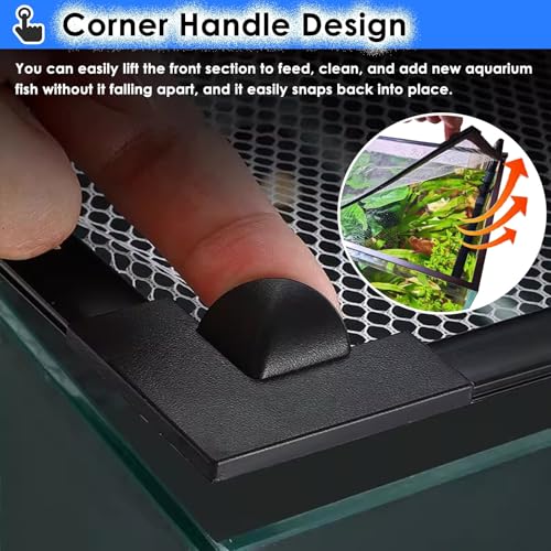 Aquarium Anti-Jump Net Cover (55.1" x 23.6") J769369