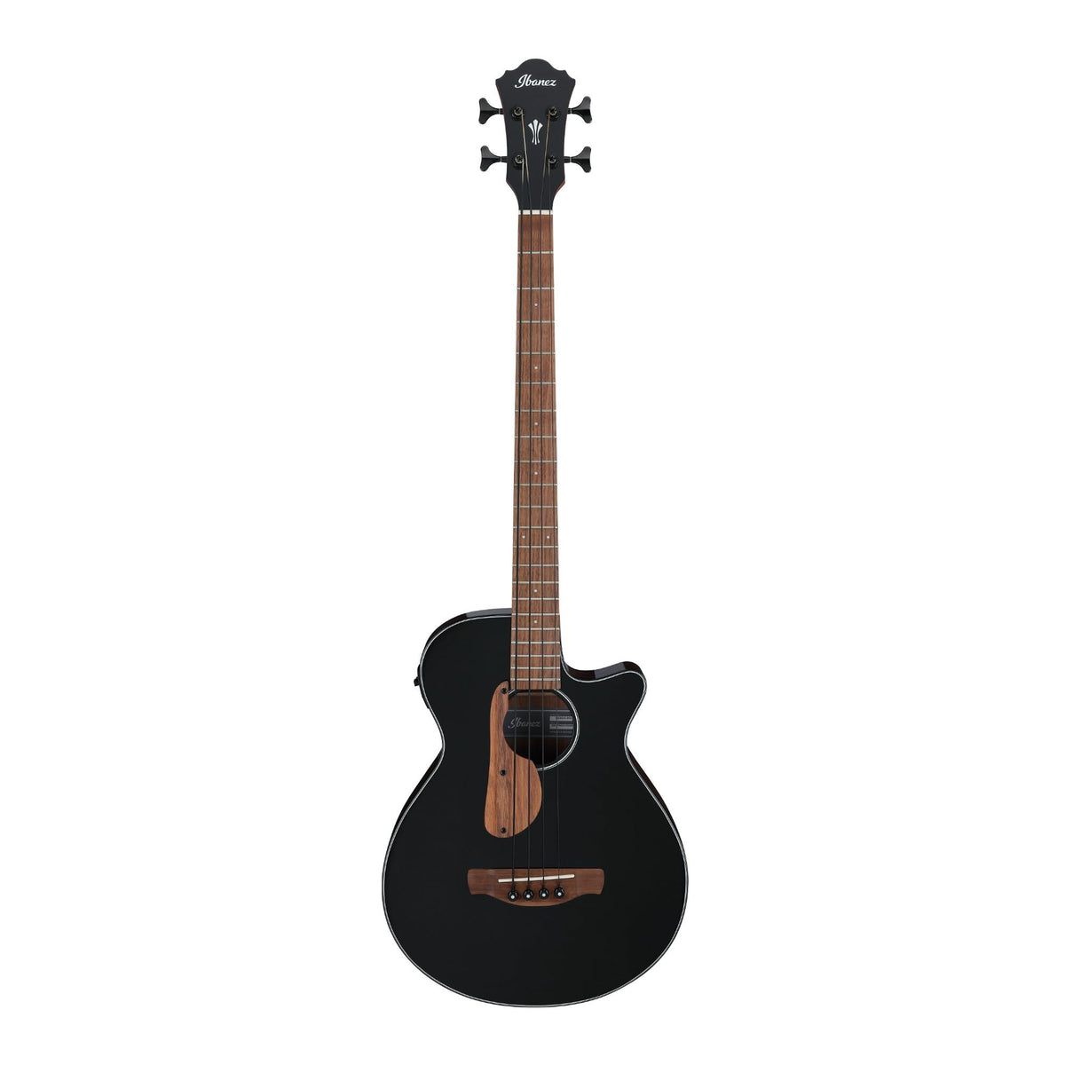 Black High Gloss Acoustic-electric Bass Guitar P501