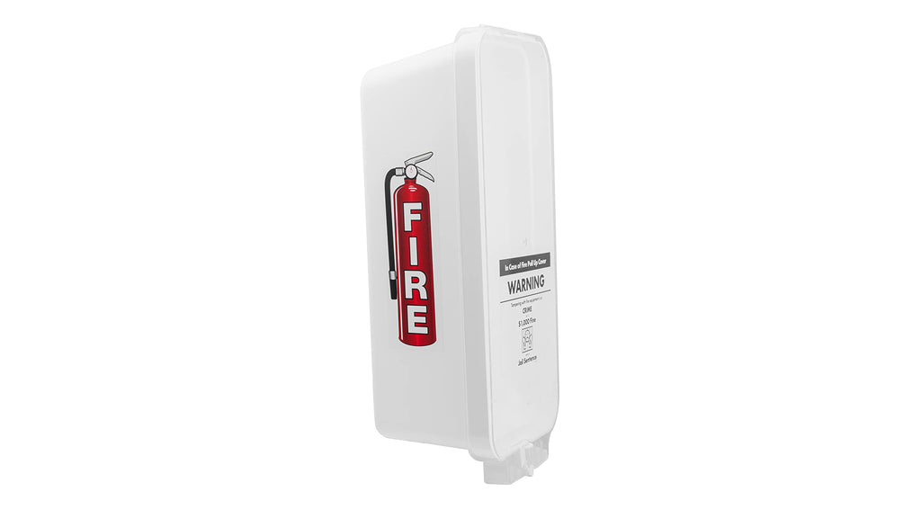 3 Pack White Wall-Mounted Fire Extinguisher Cabinet with Clear Pull-Cover T214946