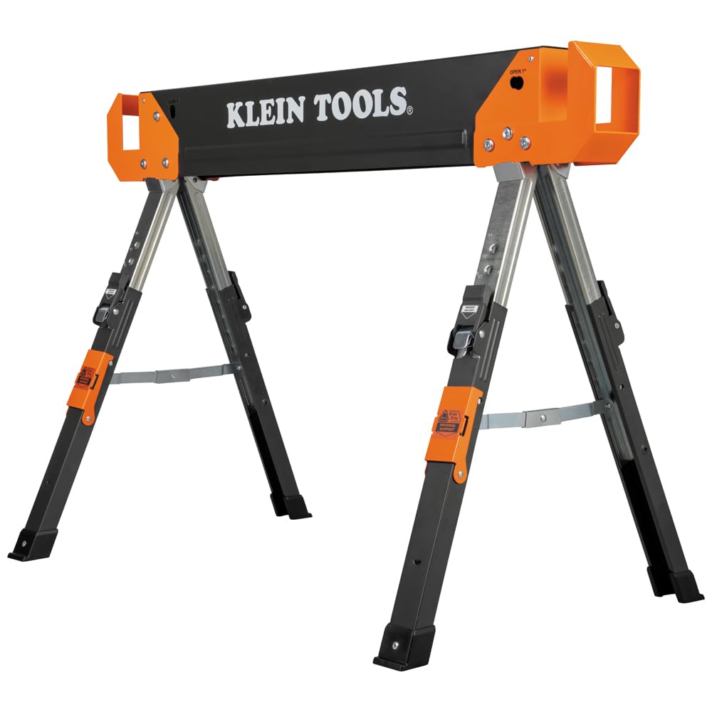 Folding Sawhorse 26-Inch to 32-Inch Adjustable Height 1-Pack O79157