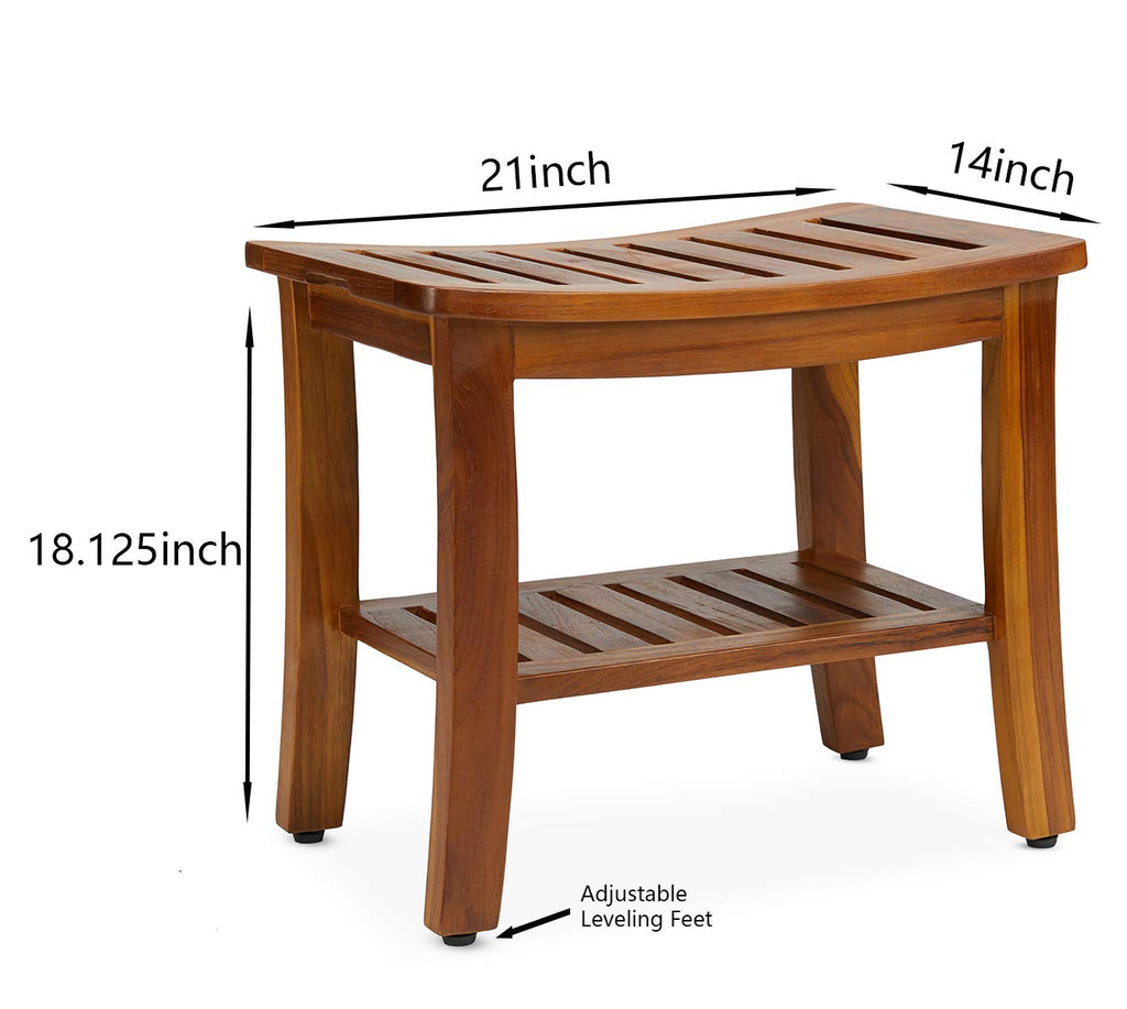Teak Shower Bench & Stool U1409
