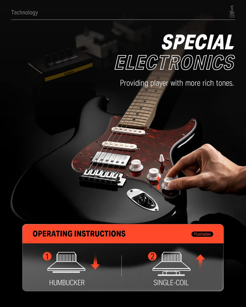 Electric Guitar HSS Coil Split N1616