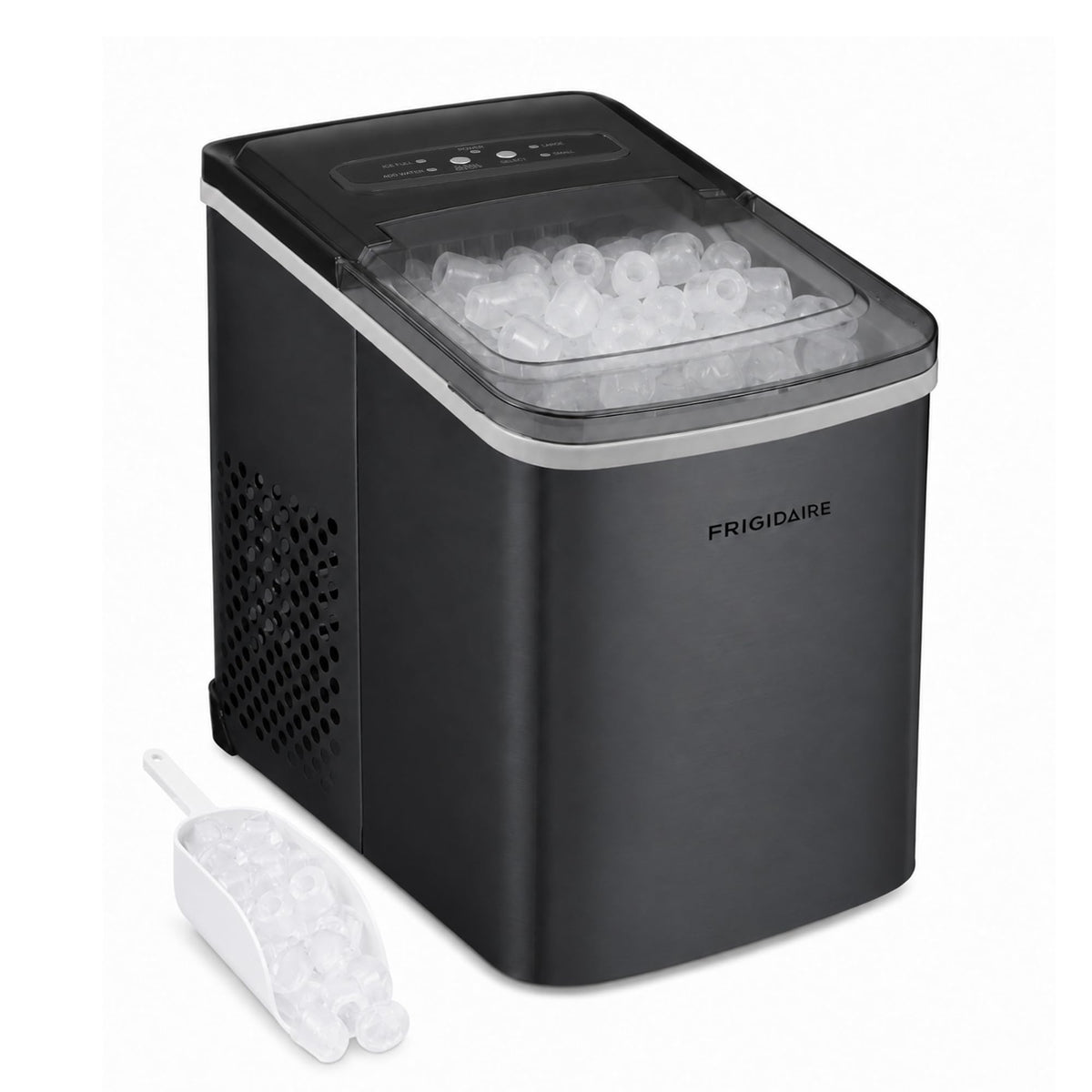 Portable 26 lb per Day Bullet Ice Maker Machine Black Stainless Steel F6451