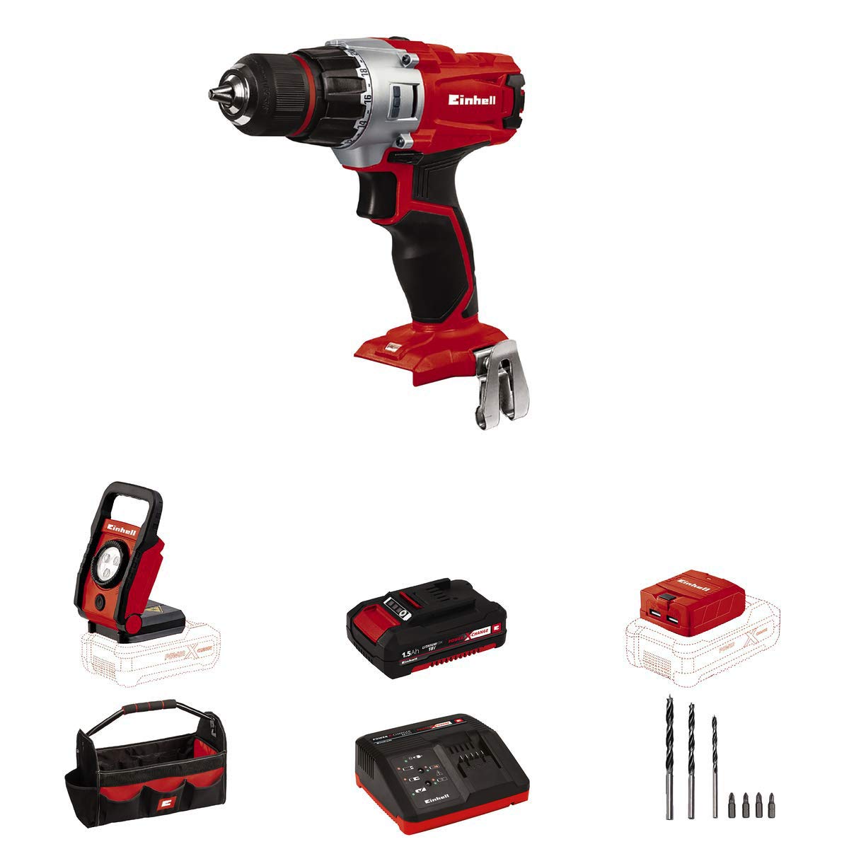 18-Volt 3/8-Inch Cordless Drill Kit with Battery and Charger K337