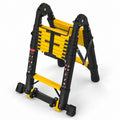 Telescoping Ladder 16.5 FT A Frame 330 lbs Capacity Yellow D59641