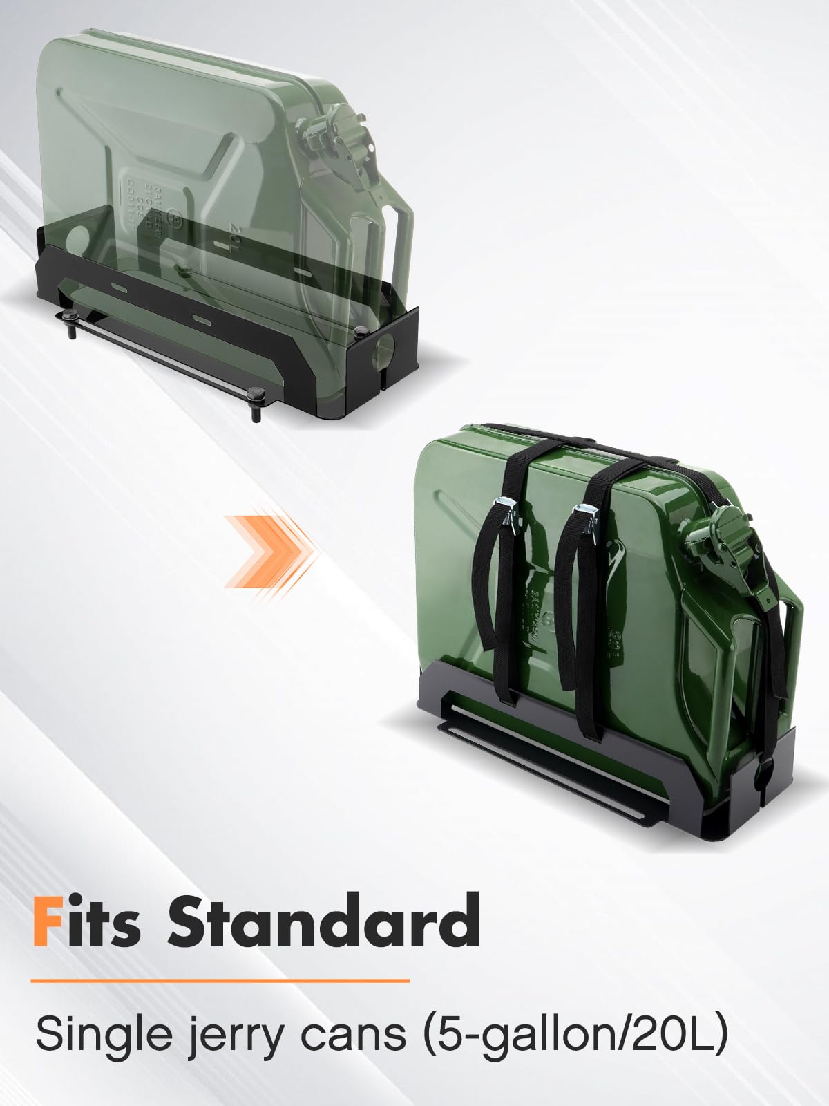 Heavy-Duty Jerry Can Holder with Webbed Strap M390536