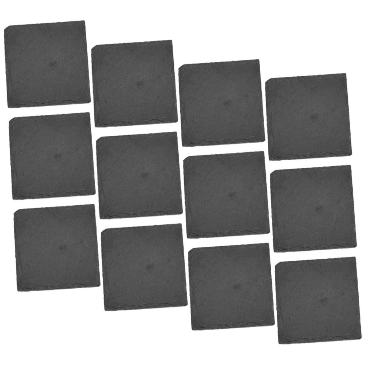 Black Natural Stone Drink Coasters L7100