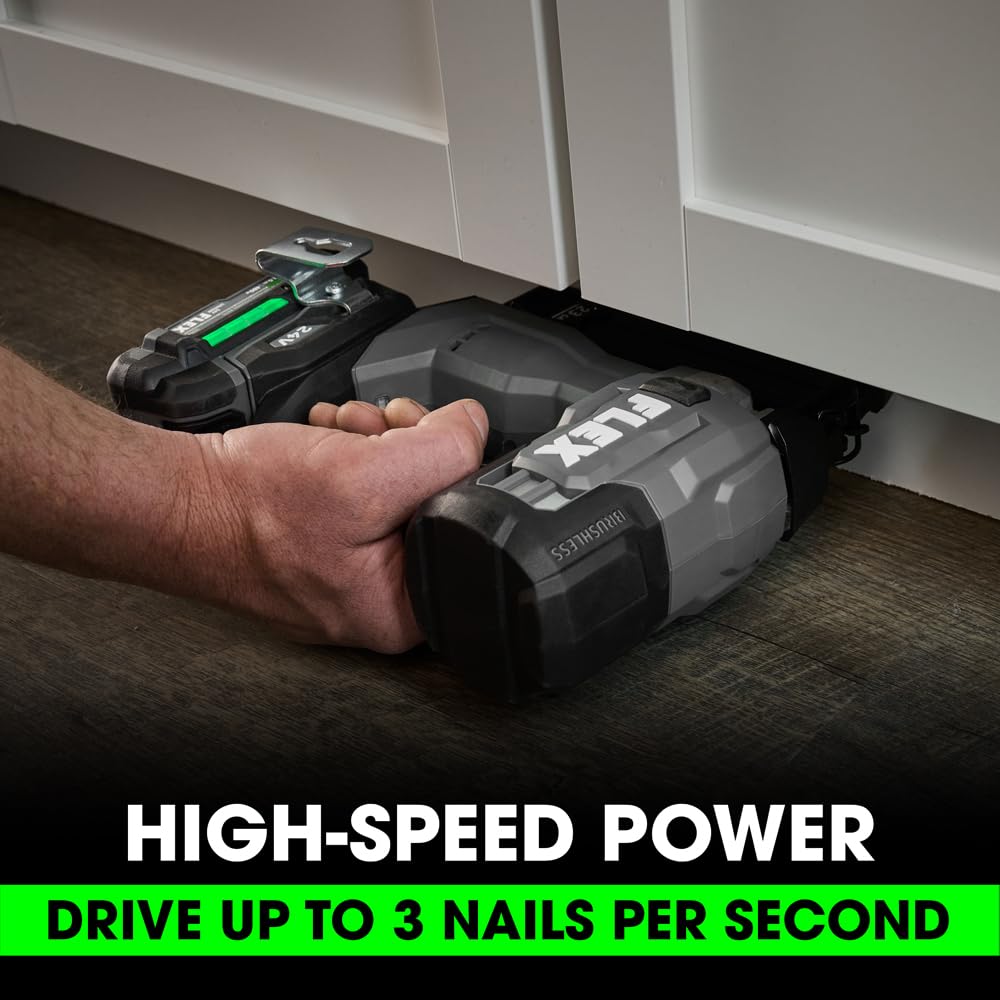 24V Brushless Cordless 23-Gauge Pin Nailer Kit with 2.5Ah Battery D51233
