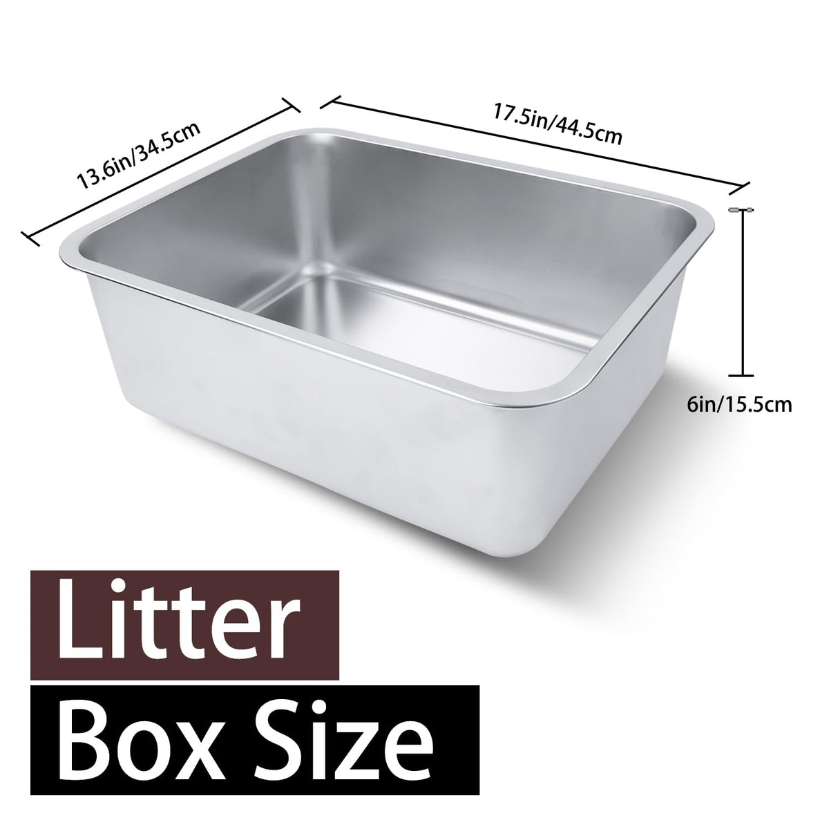 Stainless Steel Cat Litter Box R52621