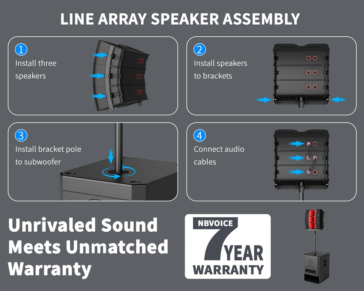 15 inch 2400W PA Speaker System with Sub C347383