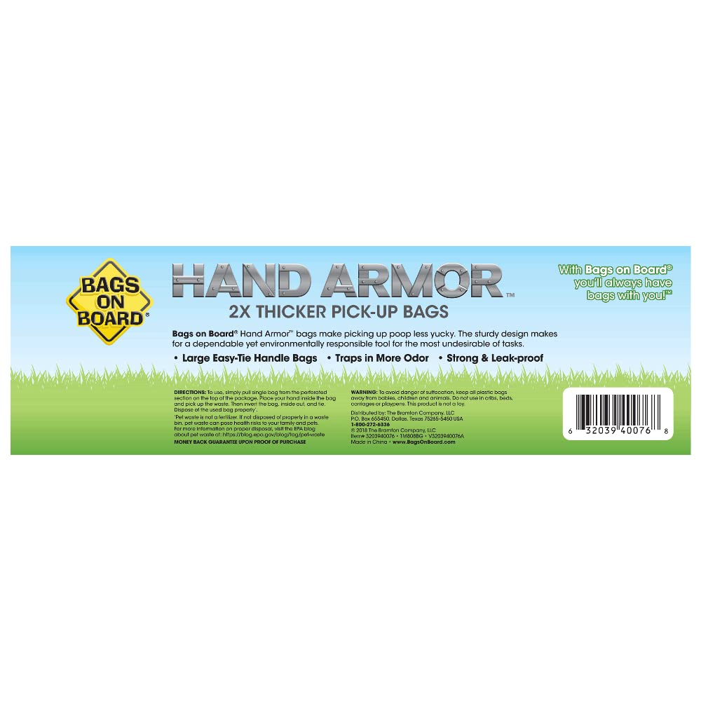 Dog Poop Bags with Easy Tie Handles, 200 Count N747769