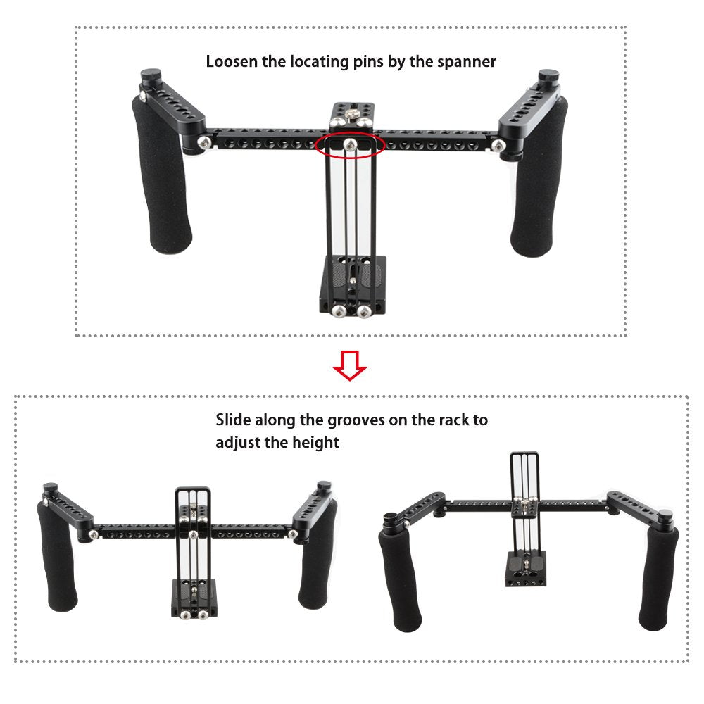 Monitor Cage with Adjustable Handles for 5 and 7 inch LCD Monitor G186913
