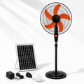 Rechargeable Pedestal Fan with Solar Panel Z388