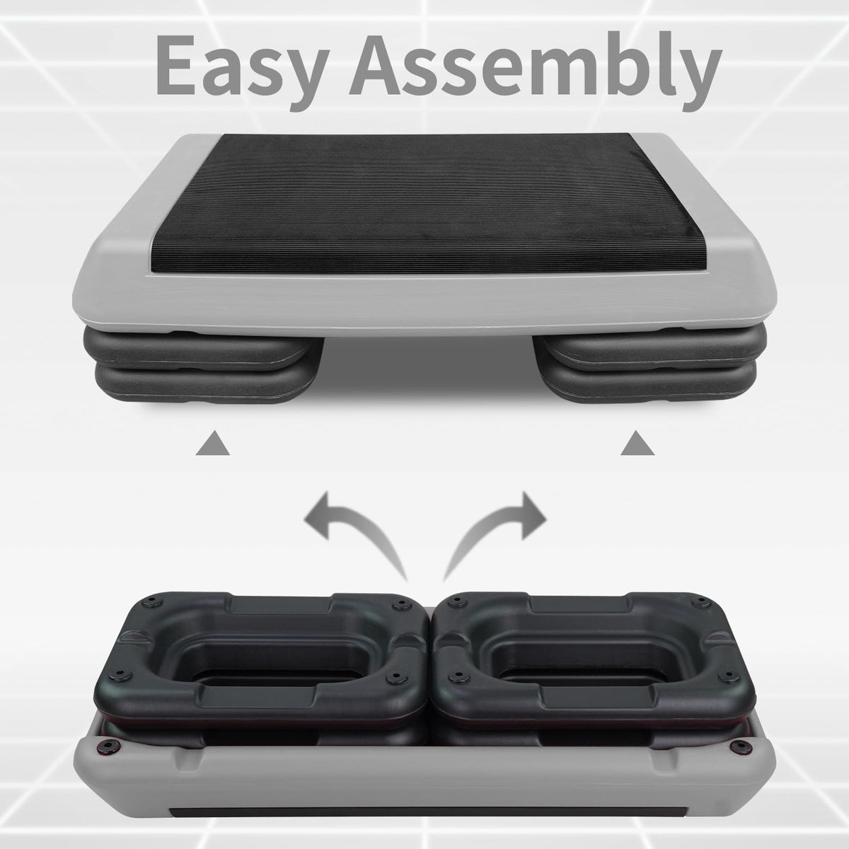 Adjustable Aerobic Stepper with 4 Risers Y10530