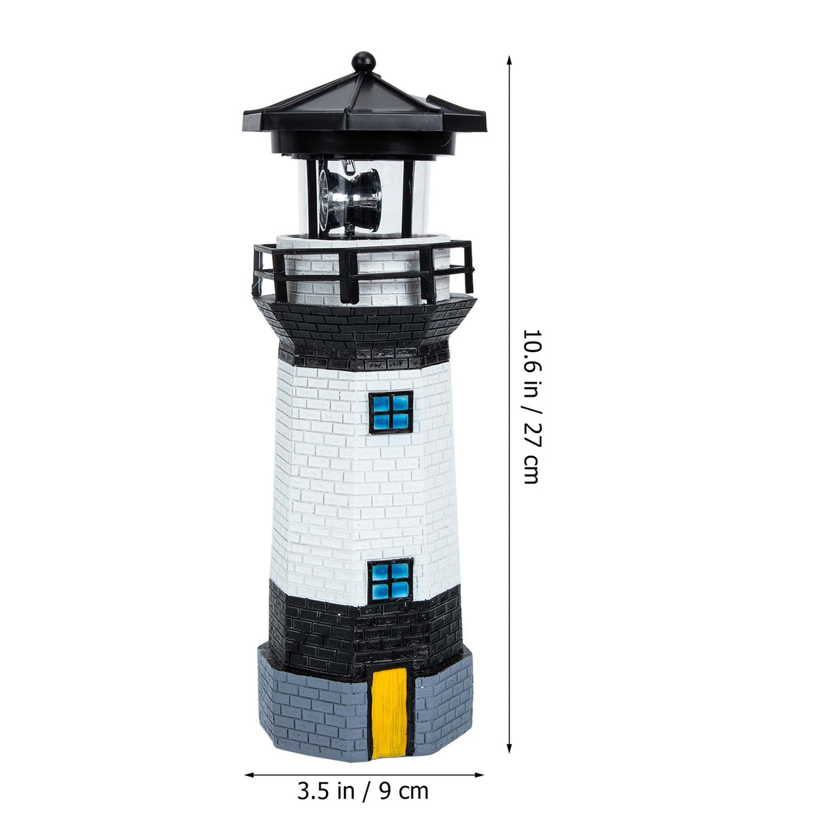 Solar Rotating Lighthouse Garden Light L6866