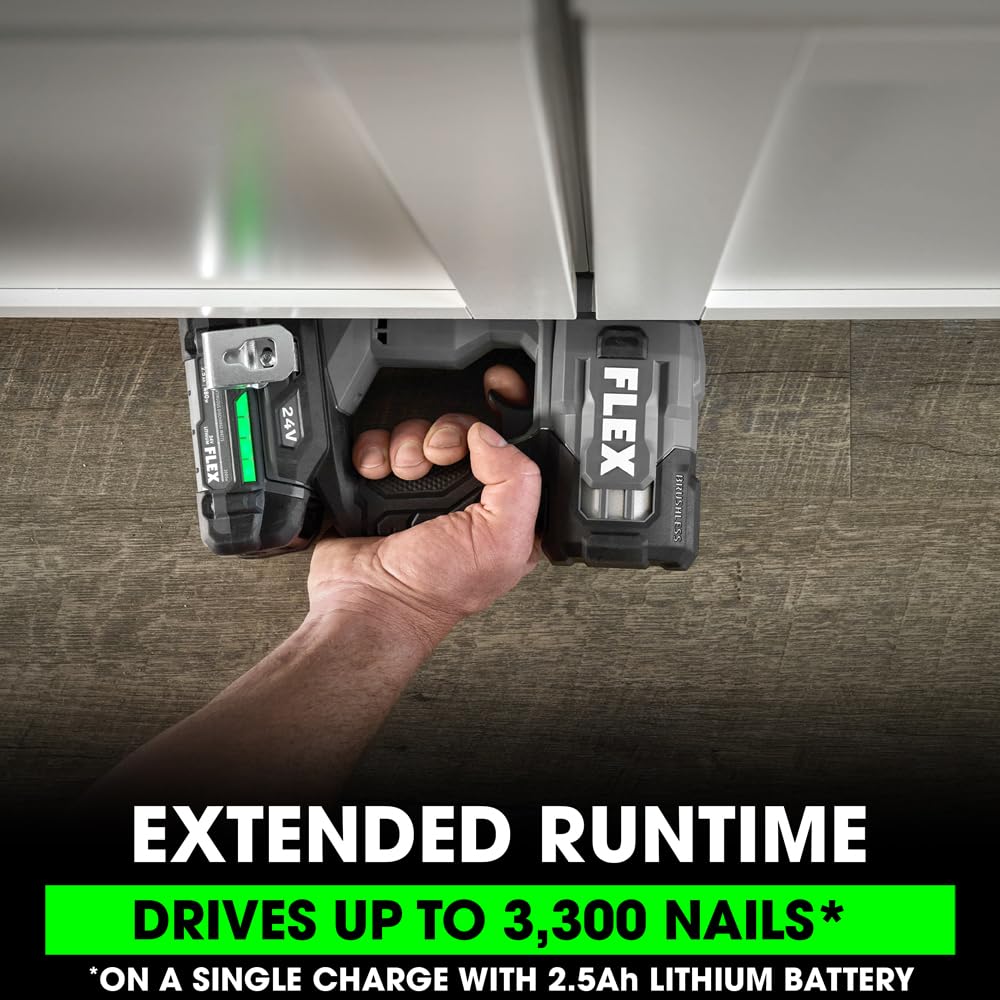 24V Brushless Cordless 23-Gauge Pin Nailer Kit with 2.5Ah Battery D51233
