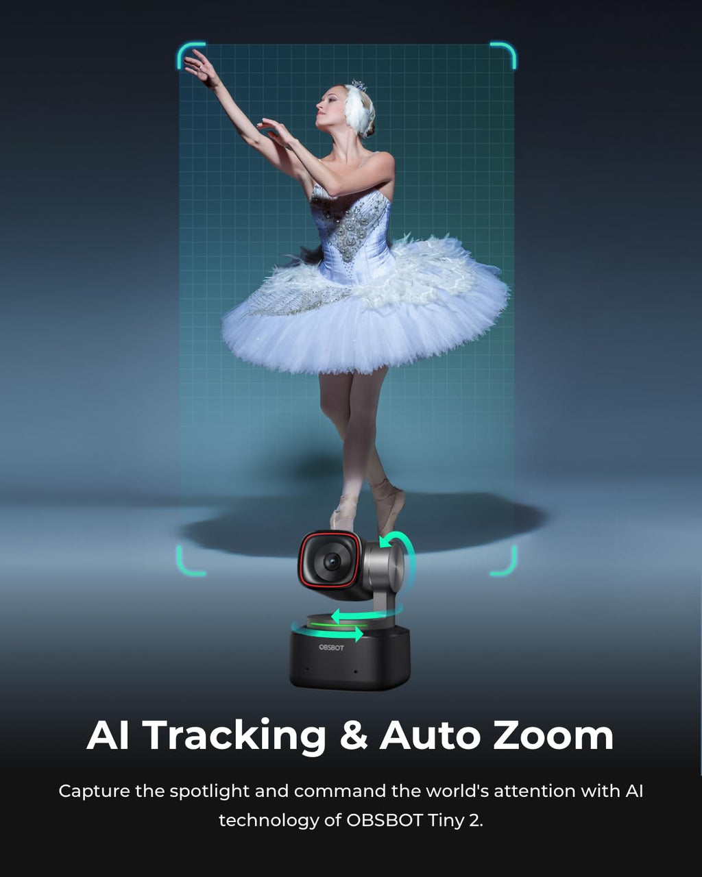 4K PTZ Webcam with Voice Control H828