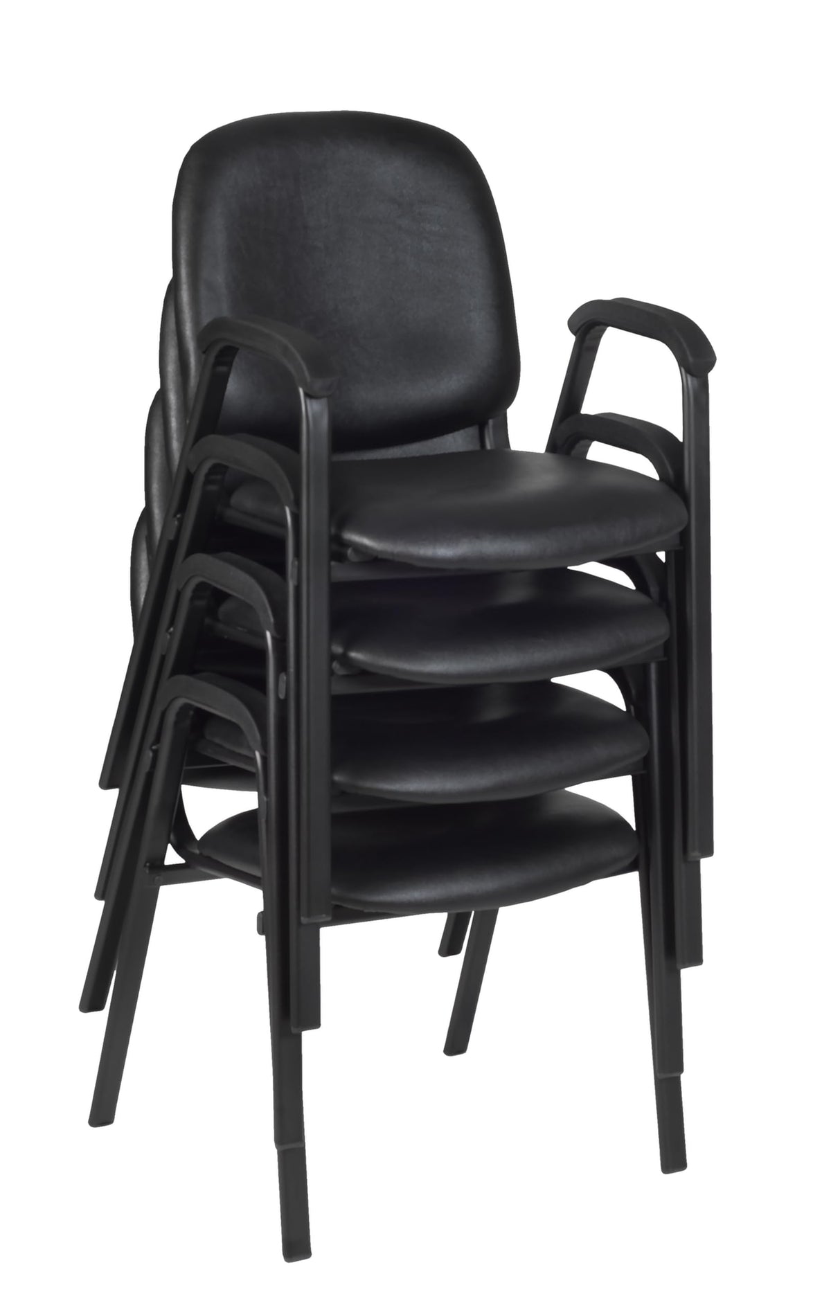 Vinyl Stacking Chair with Arms S73040