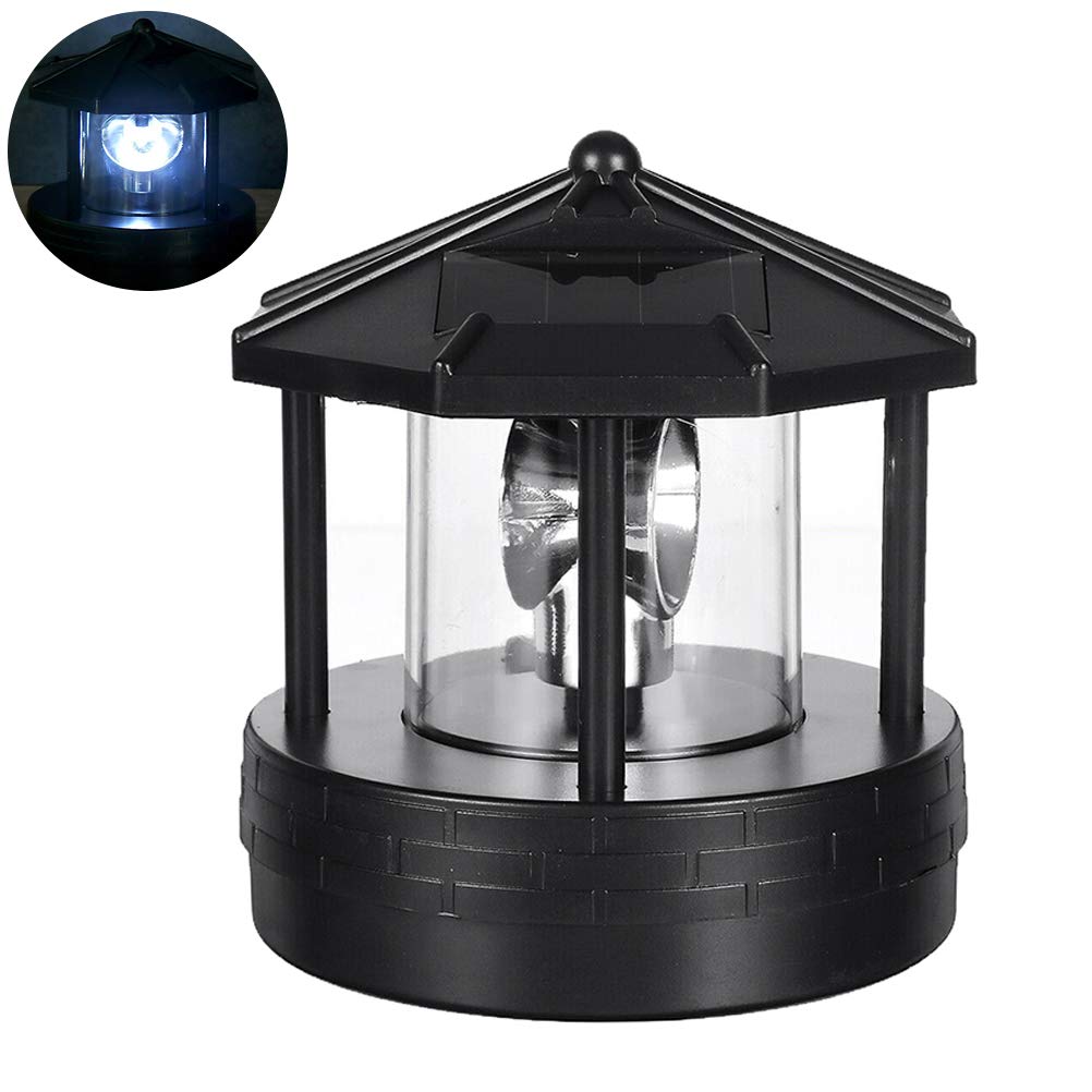 Solar Powered Rotating Lighthouse Decorative Light M908348