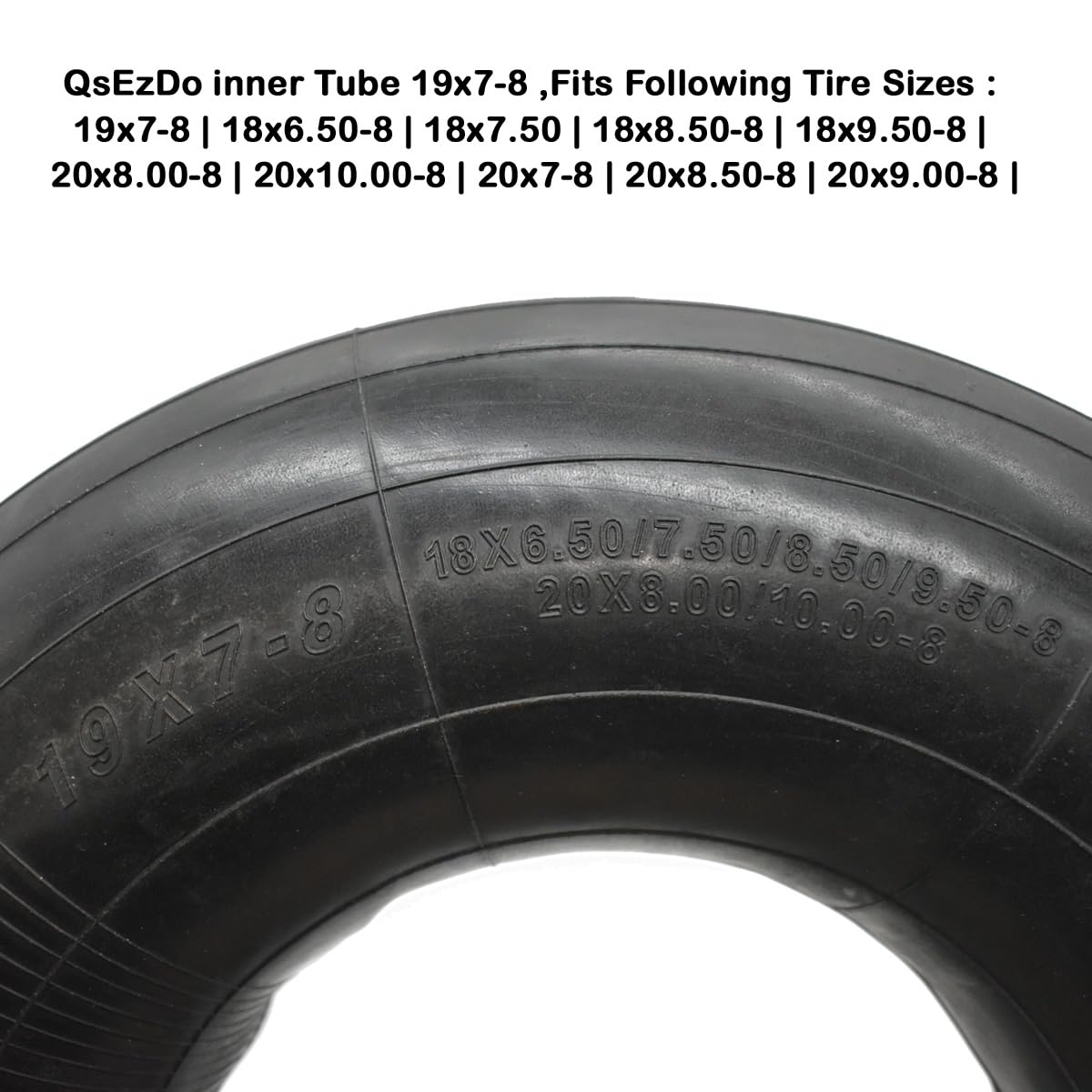 19x7-8 20x7-8 Inner Tube with TR13 Straight Valve Stem X2879
