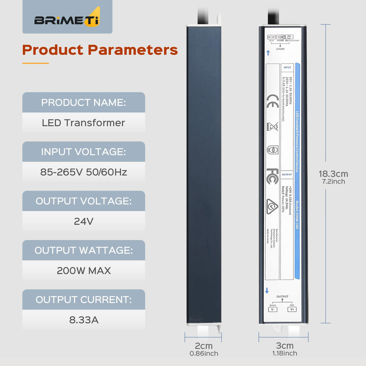 200 Watts 24V Waterproof LED Driver K722