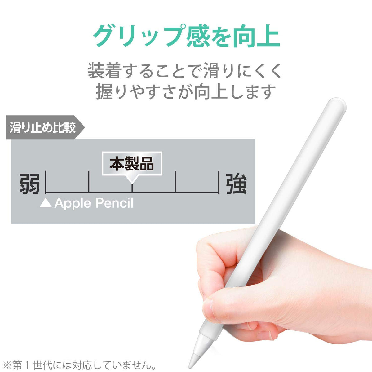 Clear Slim Grip Case for Apple Pencil (2nd Generation) H1743