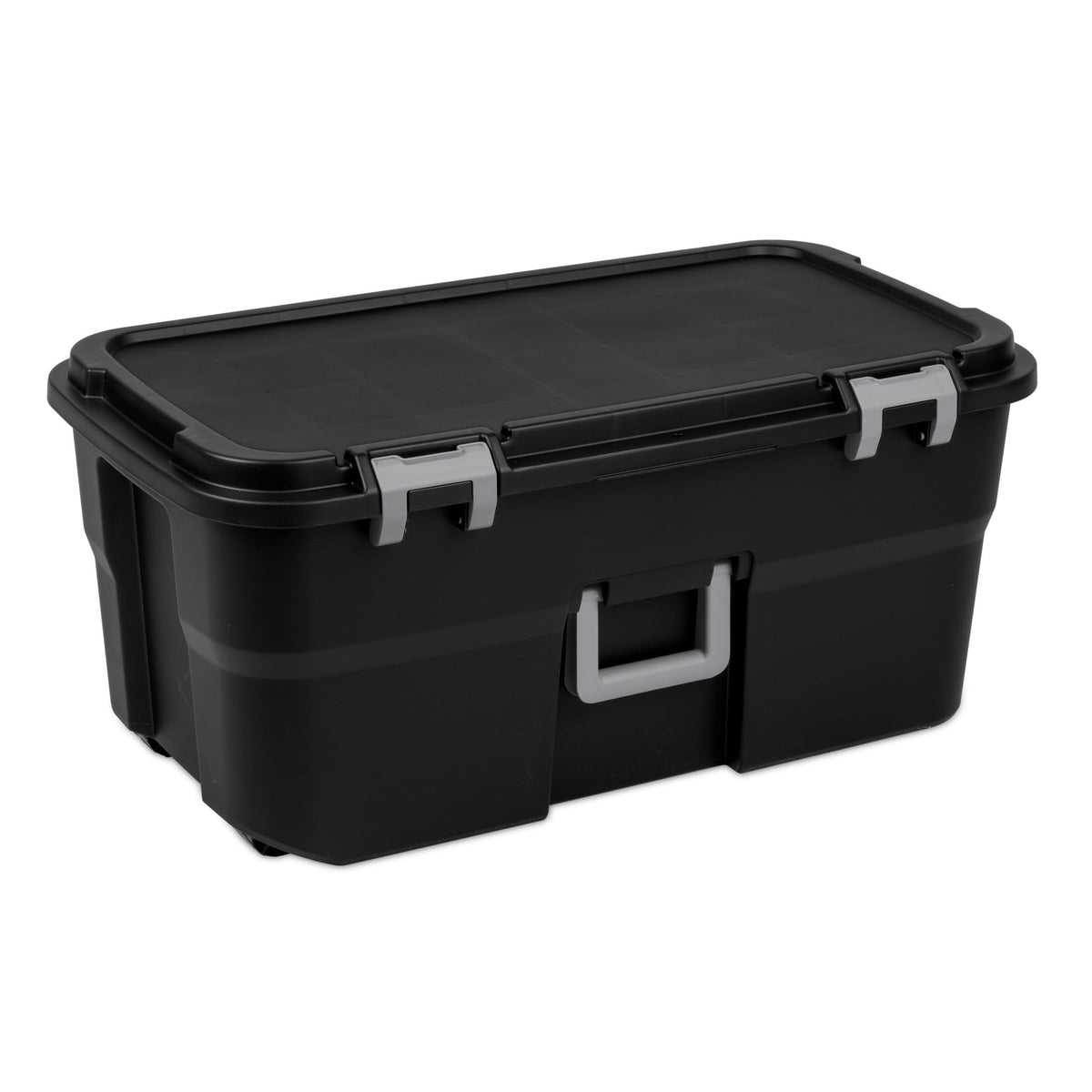 Black 22Gal Wheeled Lockable Storage Footlocker K105470