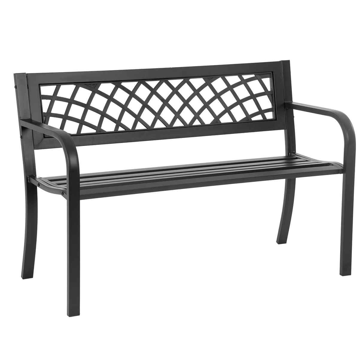 Black Outdoor Garden Bench R486195