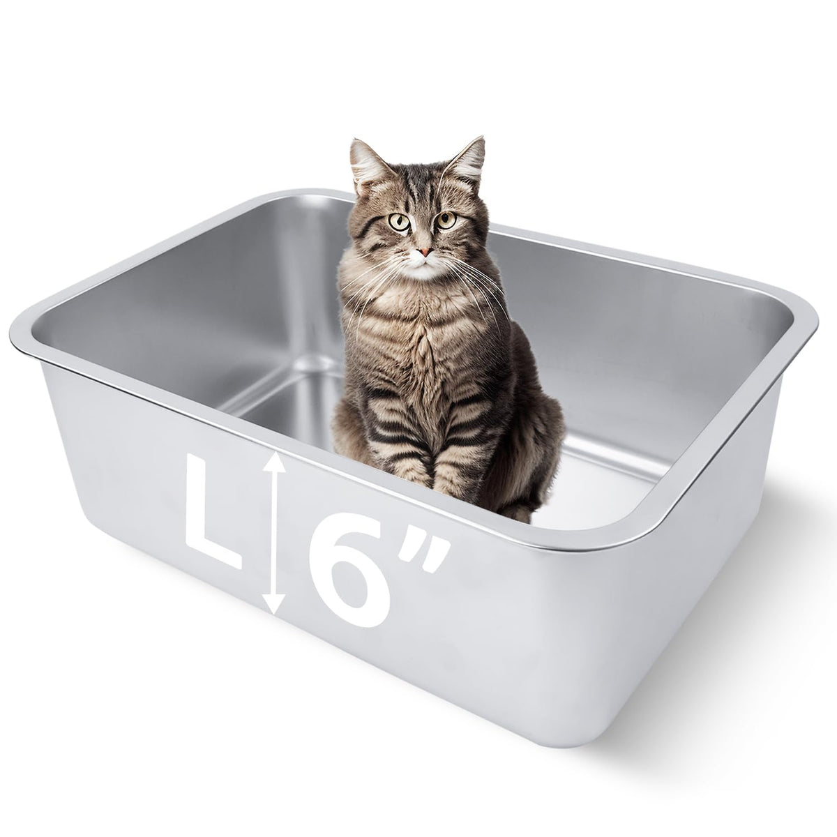 Stainless Steel Cat Litter Box R52621