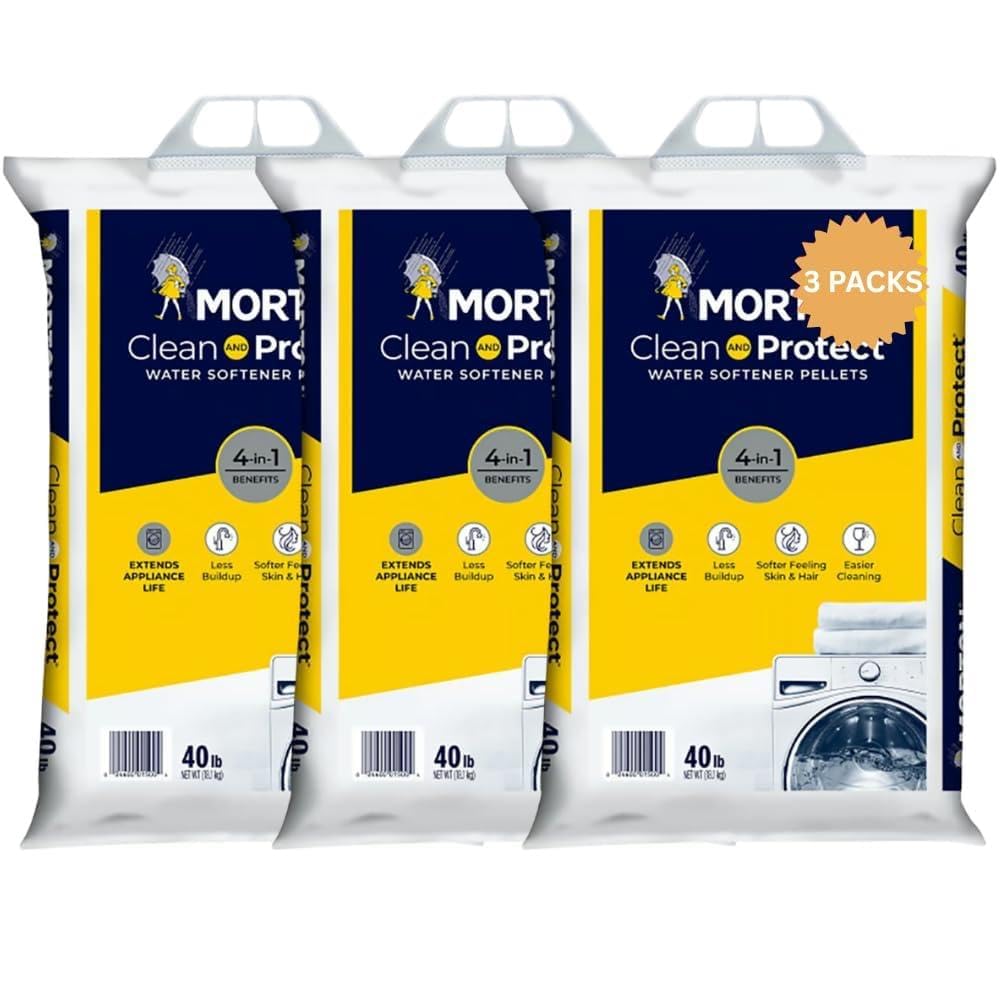 3 Pack Water Softener Salt Pellets 120 lbs Sodium Chloride O758