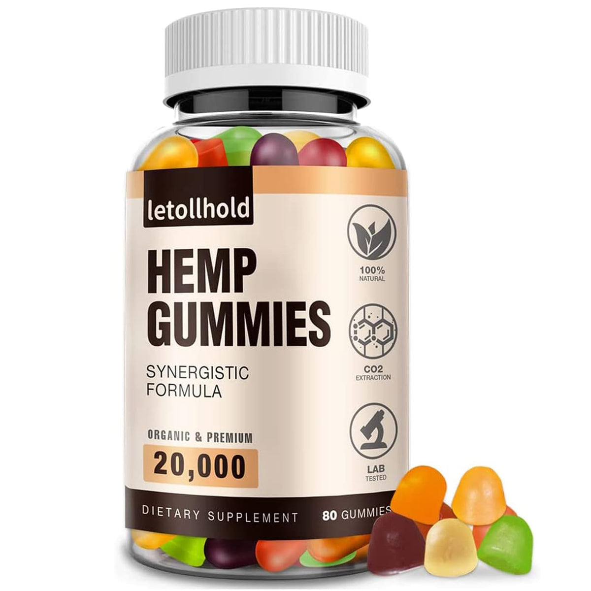 Hemp Gummies 1 Pack Low Sugar B9172