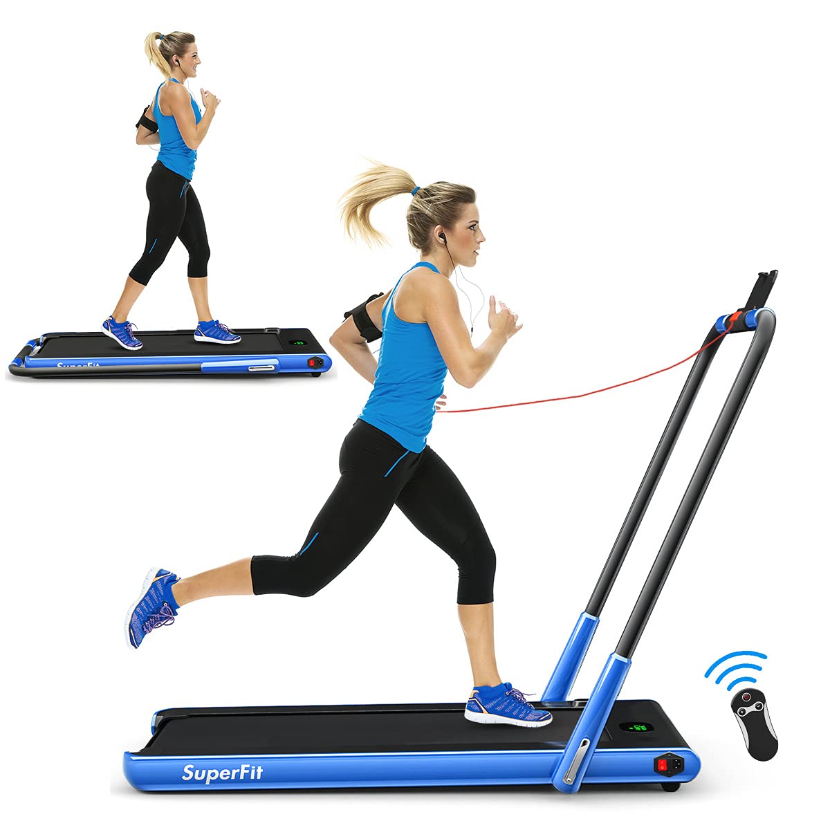 2 in 1 Folding Treadmill X566674
