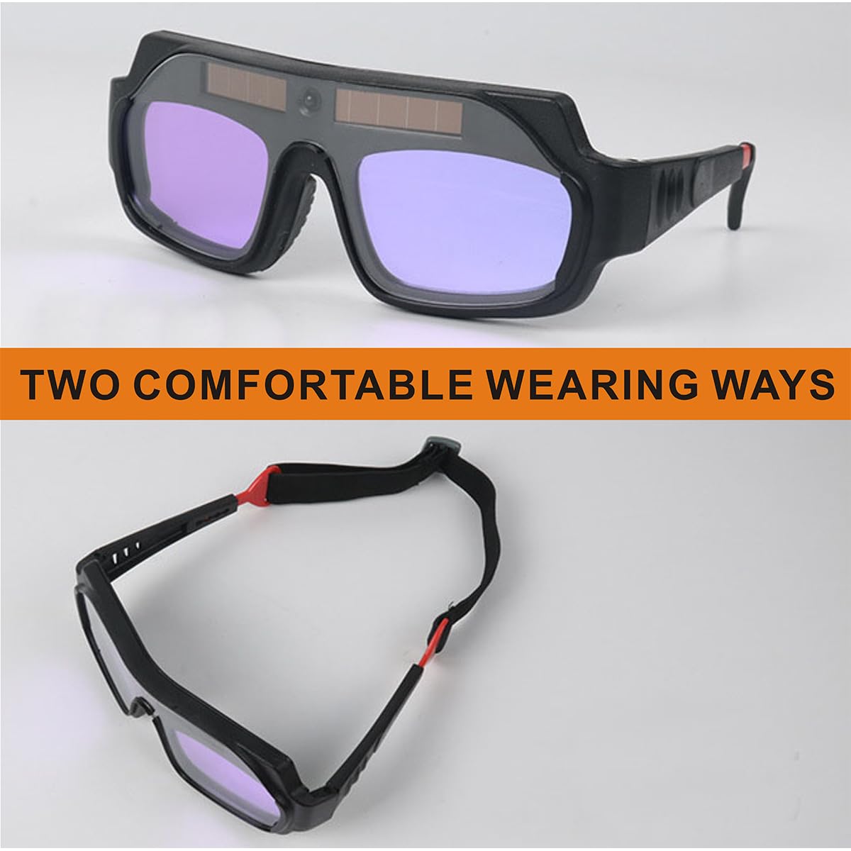 Auto Darkening Welding Glasses with Gloves and PC Lens E203739