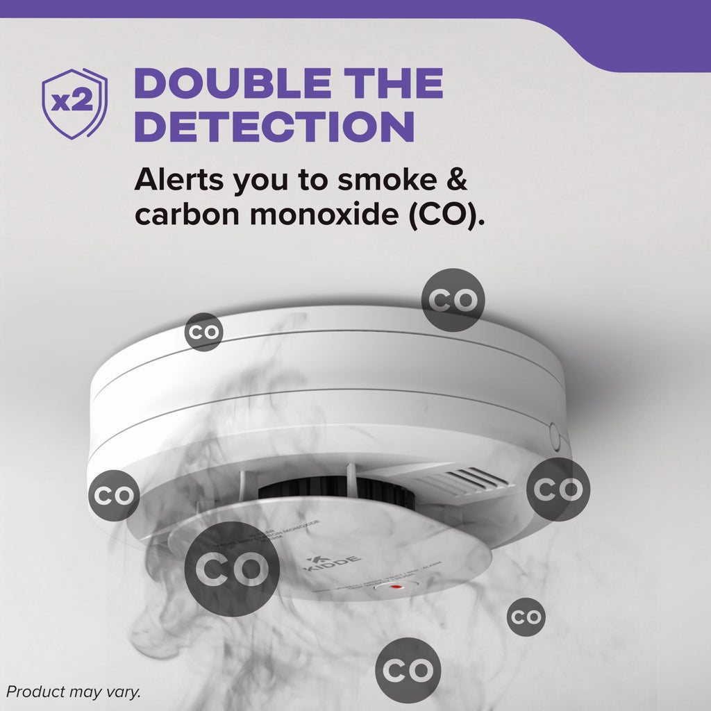 Smoke & Carbon Monoxide Detector, AA Battery-Powered, 3 Pack S711