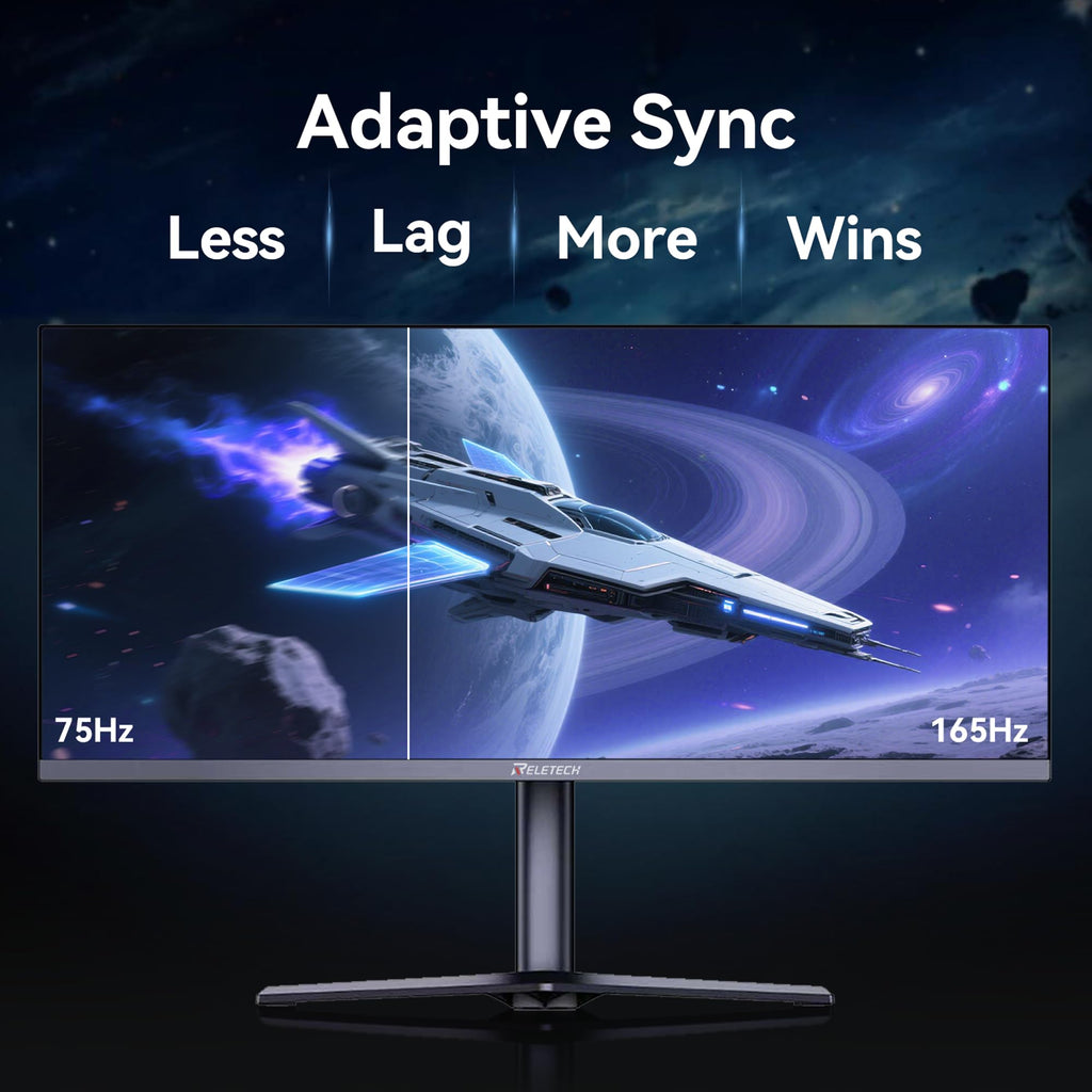 34 Inch Curved Ultrawide Gaming Monitor 21:9 WQHD 165Hz Q74896