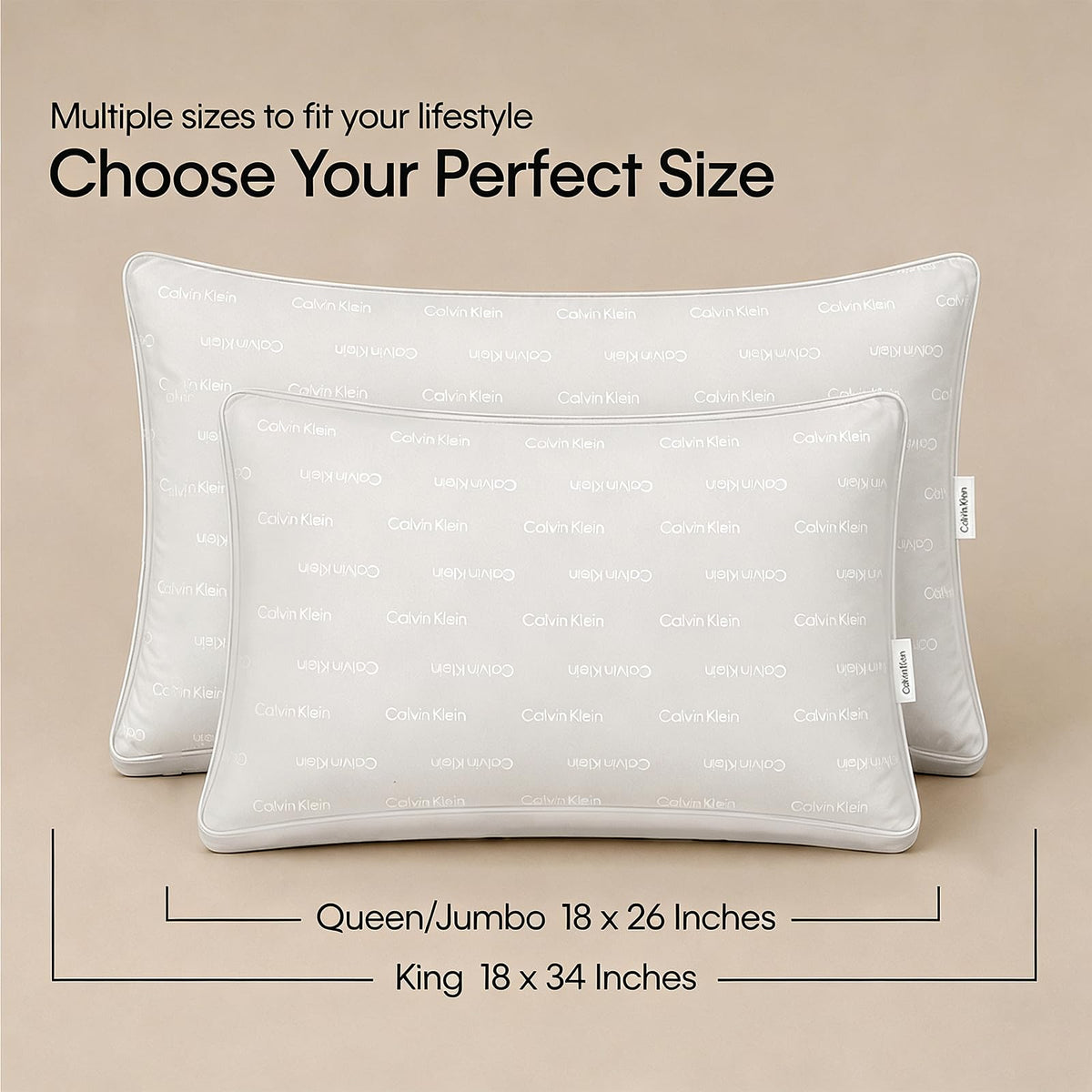 King Size Set of 2 Down Alternative Pillow R184641