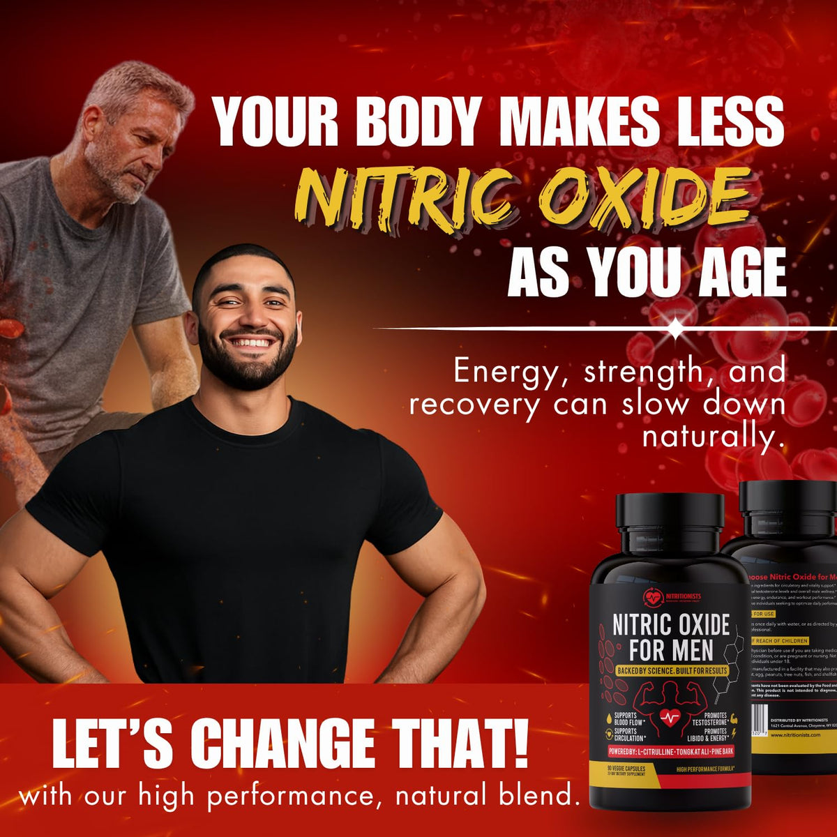 90 Capsules Nitric Oxide Supplement P414953