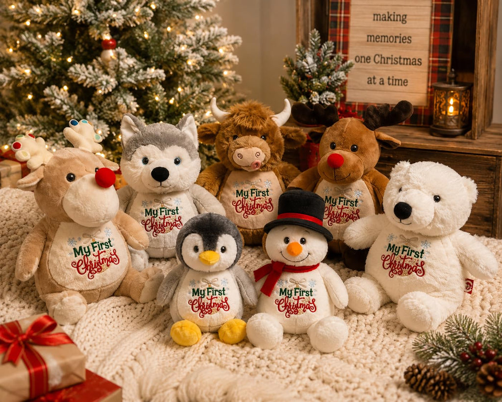 Embroidered My First Christmas Keepsake Plush S2397