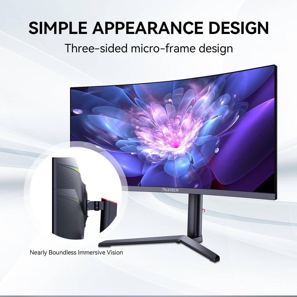 34 Inch Curved Ultrawide Gaming Monitor 21:9 WQHD 165Hz Q74896