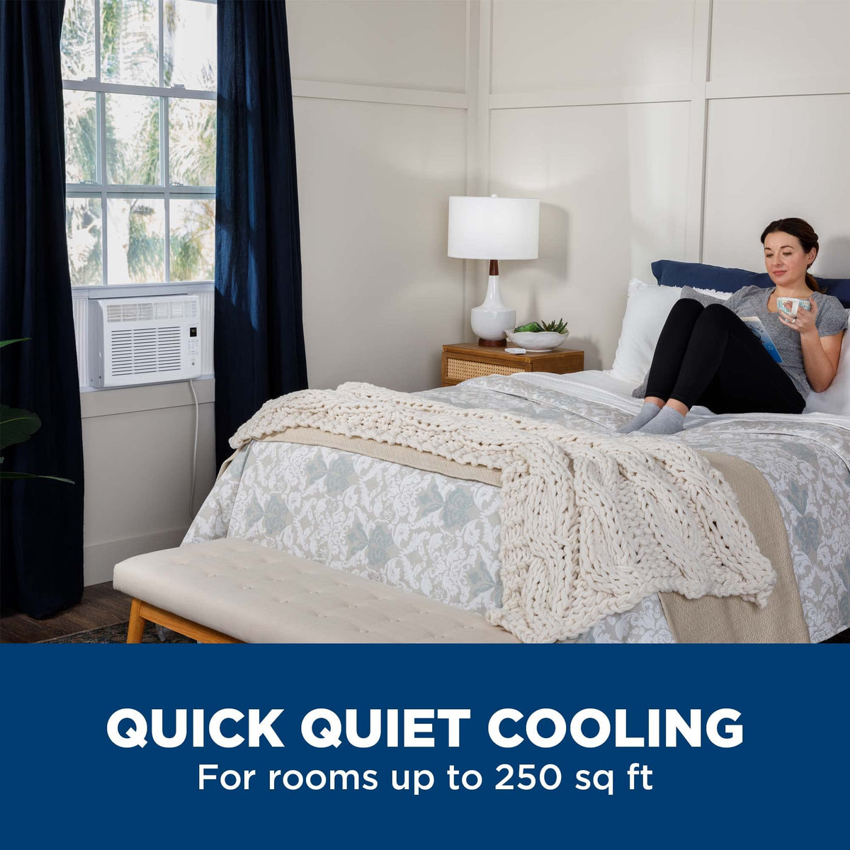 6000 BTU White Window Air Conditioner V2027