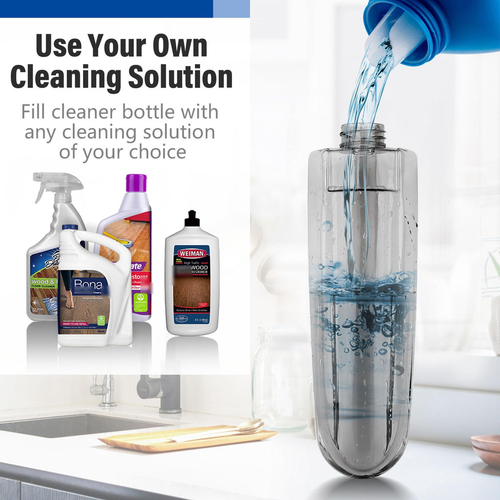 Wet Spray Mop with 14 oz Bottle & 3 Microfiber Pads Q279
