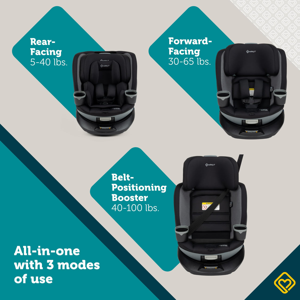 Black Convertible Car Seat V578292