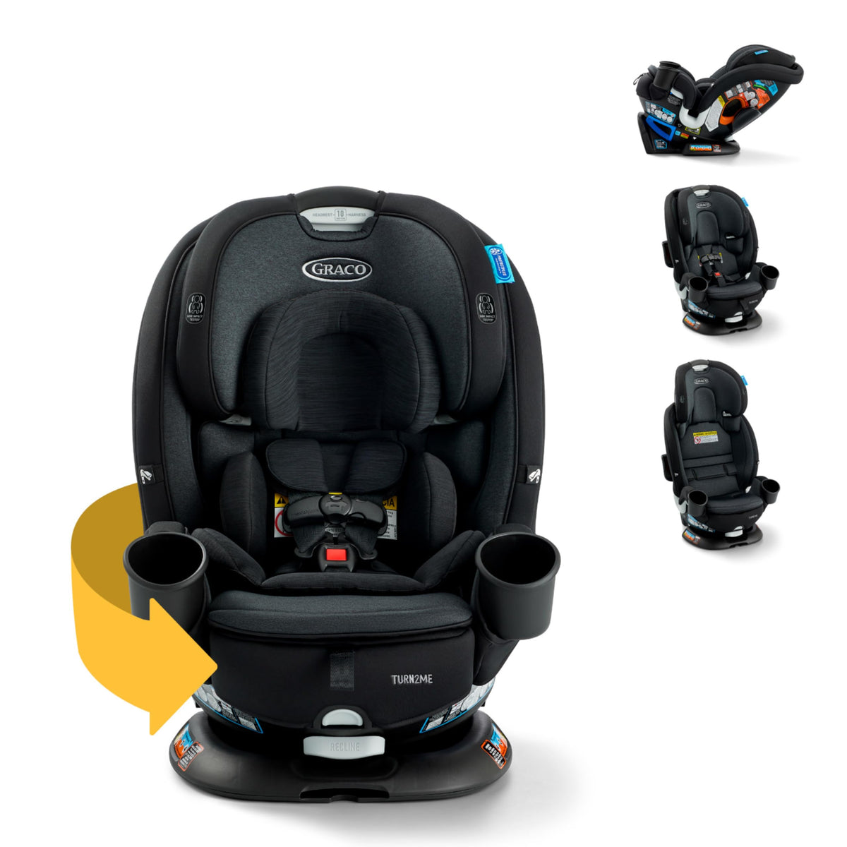 3-in-1 Rotating Convertible Car Seat A641204