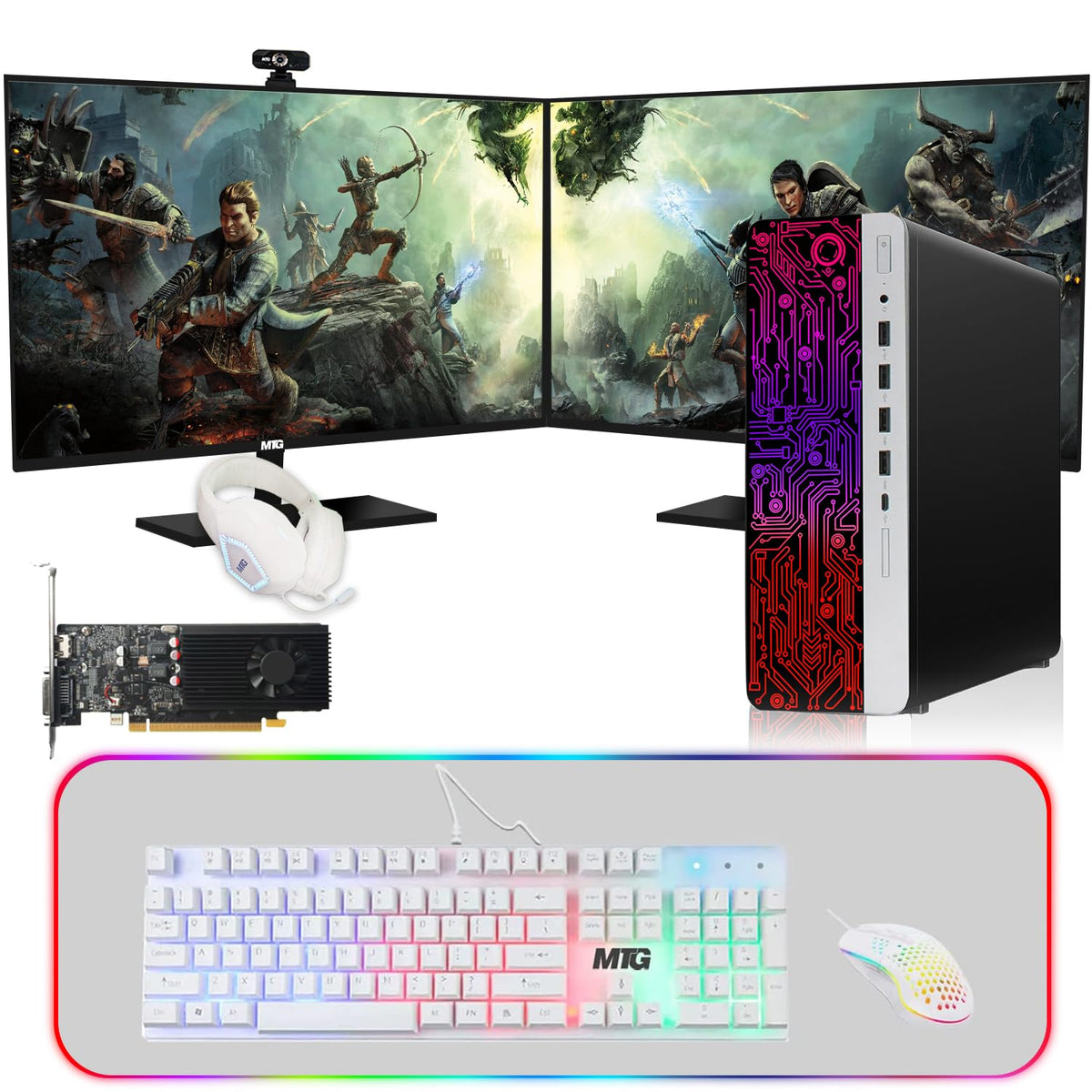 Gaming PC, i5, 32GB RAM, 1TB SSD + 128GB SSD T4384