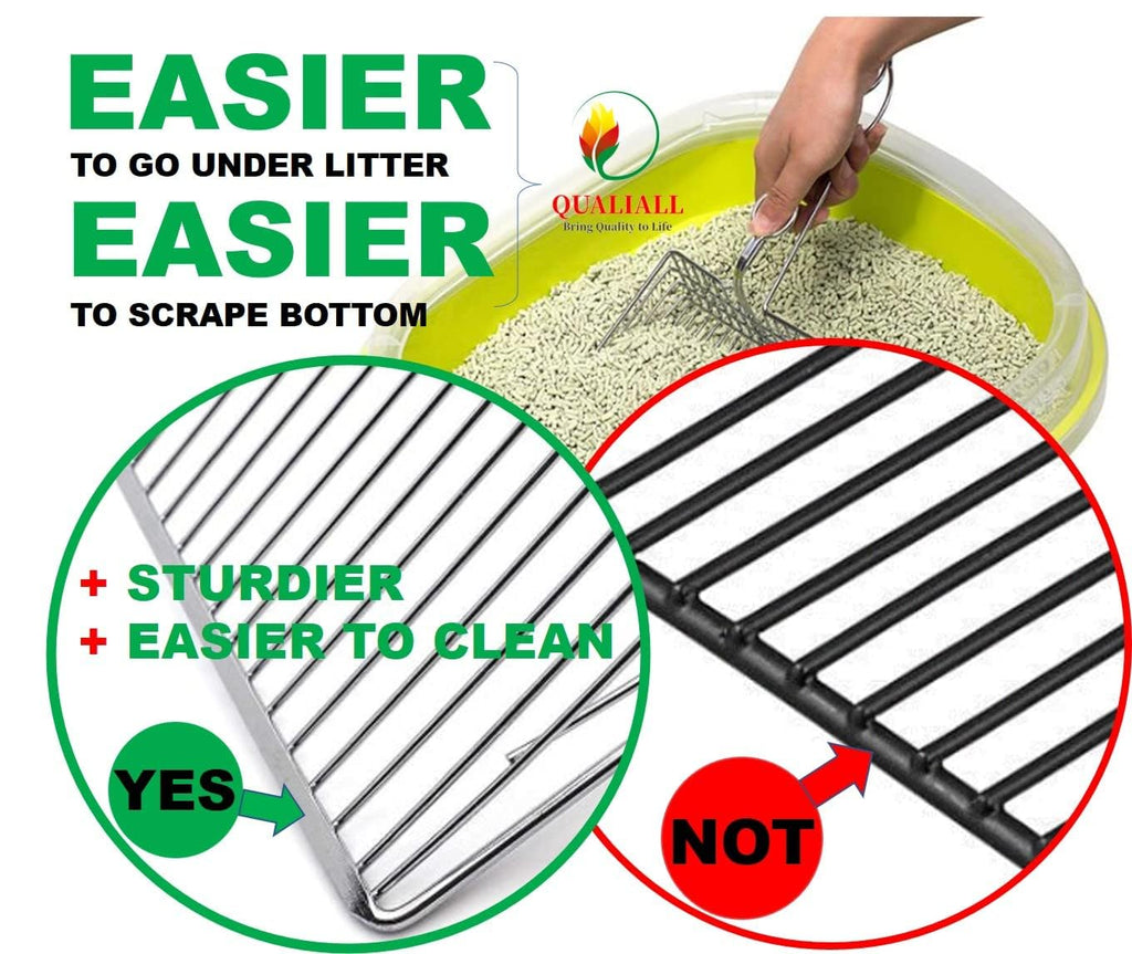 Metal Cat Litter Scoop with Holder A158224