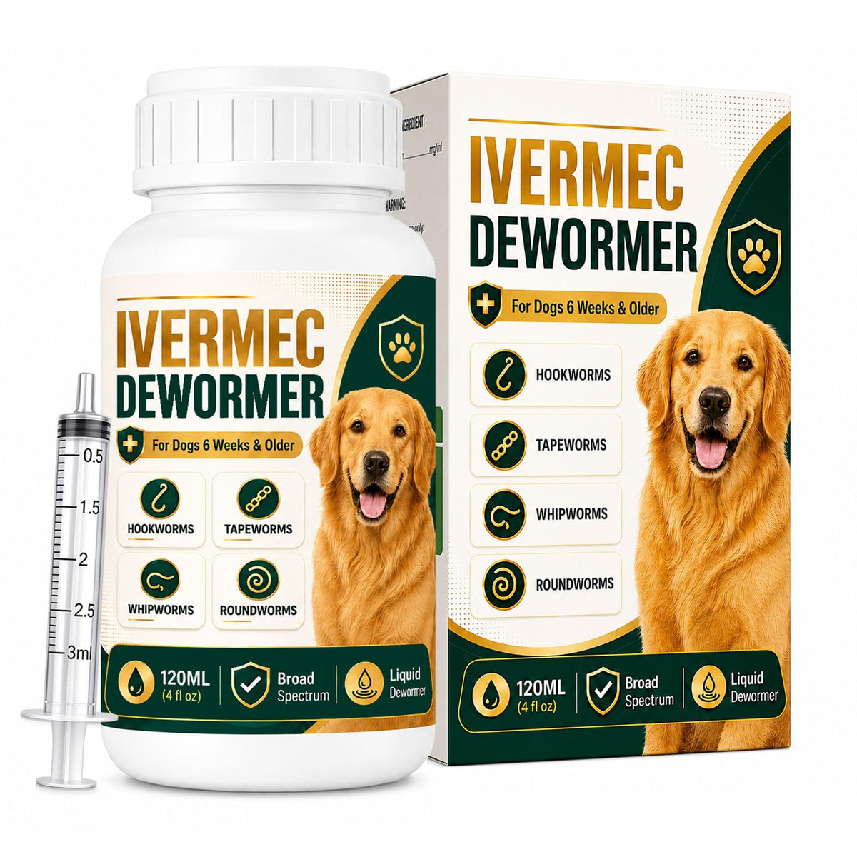 Liquid Broad Spectrum Dog Dewormer 120ml Z953